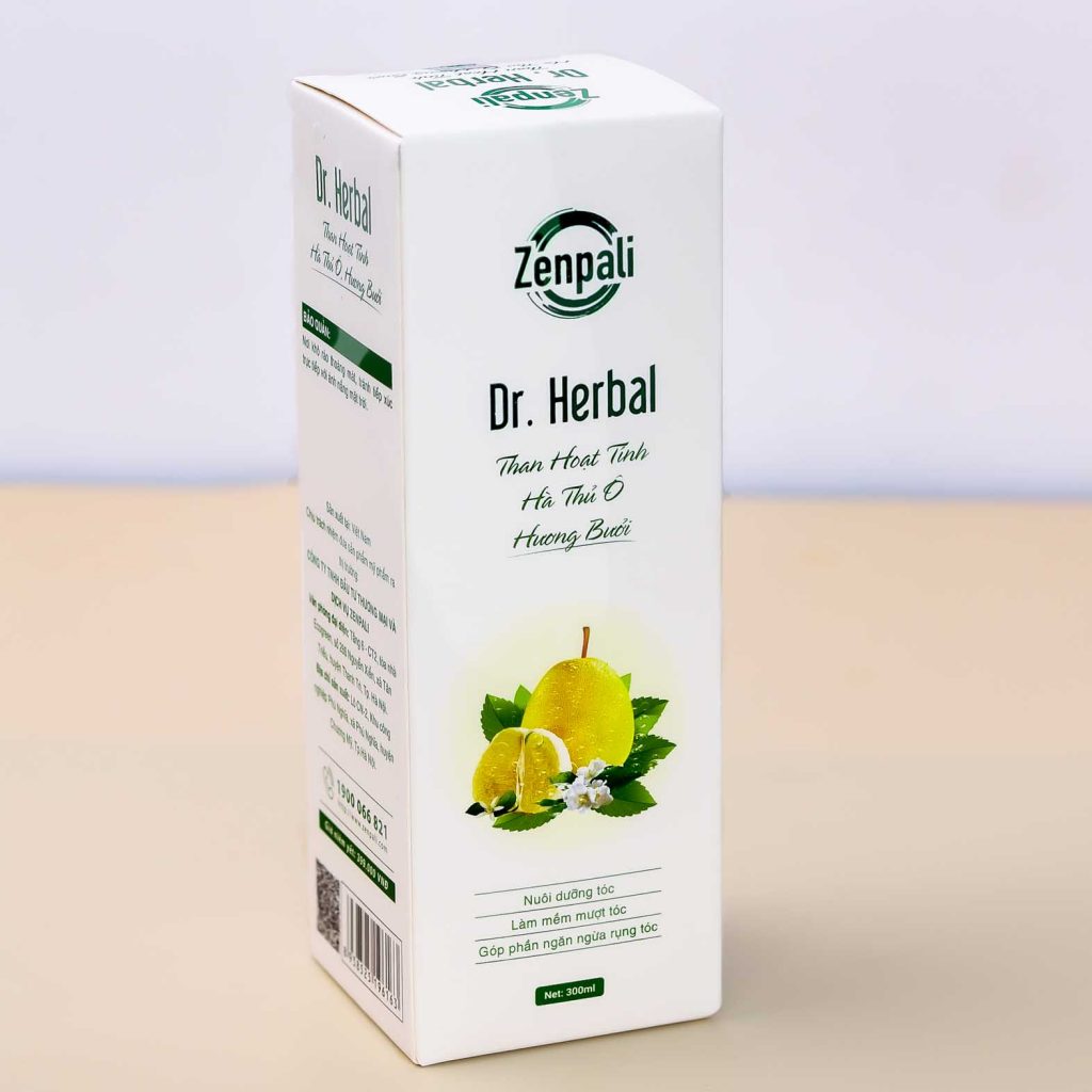 Dầu Xả Than Hoạt Tính Dr. Herbal Zenpali Ngăn Rụng Tóc Và Kích Thích Mọc Tóc Tặng Kèm Băng Đô Thời Trang