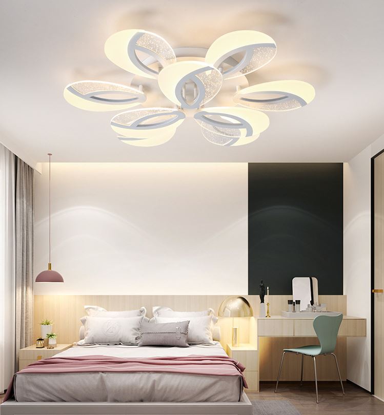 Đèn trần MATEL hiện đại trang trí nội thất sang trọng với 3 chế độ ánh sáng - kèm điều khiển từ xa - .