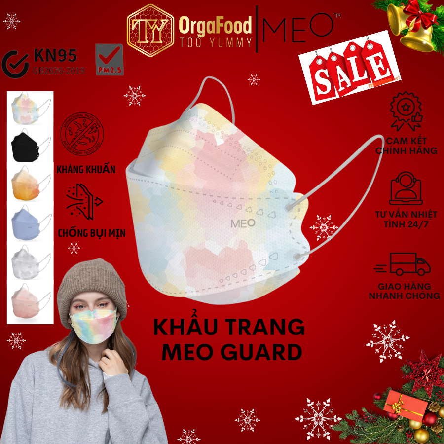 Khẩu trang kháng khuẩn, chống bụi mịn. Xuất khẩu NewZealand gói 10 chiếc nhiều màu sắc - Mask Fashion