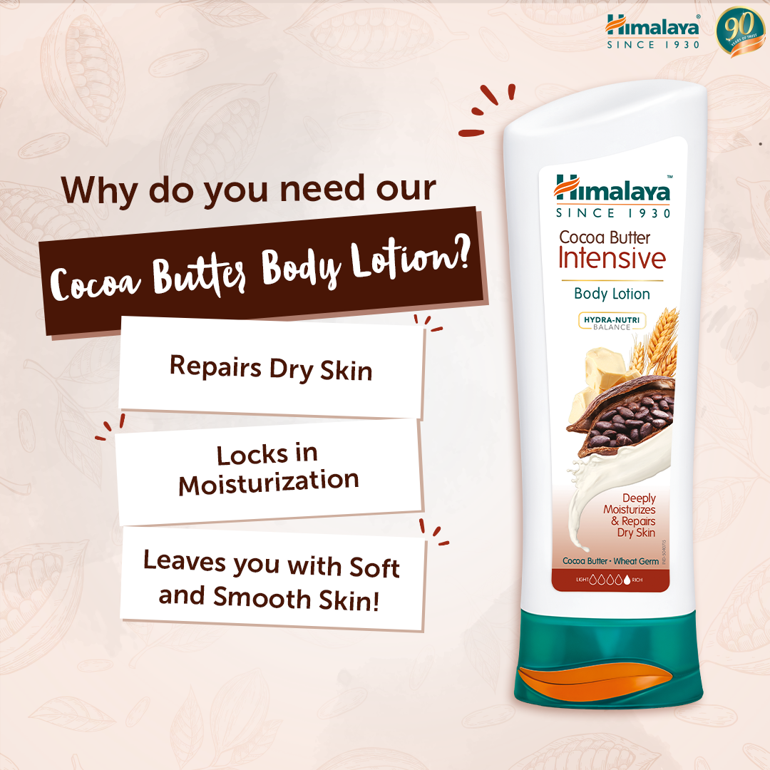Sữa Dưỡng Thể Bơ Ca Cao Dành Cho Da Khô Himalaya Herbals