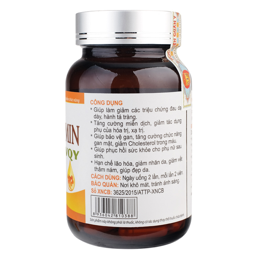 Thực Phẩm Chức Năng Nanocurcumin Học Viện Quân Y (Hộp 30 Viên)