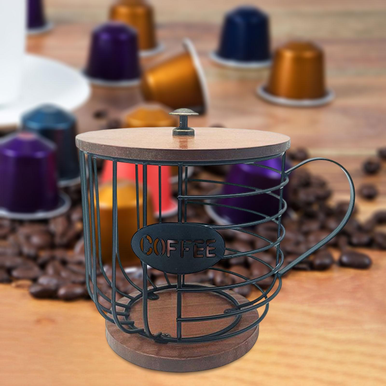 Coffee Pod Holder Organizer Cup Coffee Capsule Storage Basket for Family