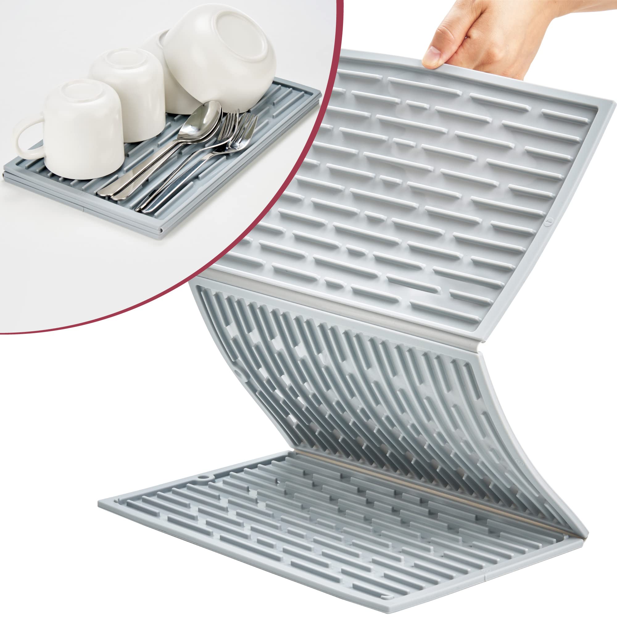 Tấm Úp Ráo Nước Ly, Chén, Tách Gấp Gọn PLATINUM SILICONE
