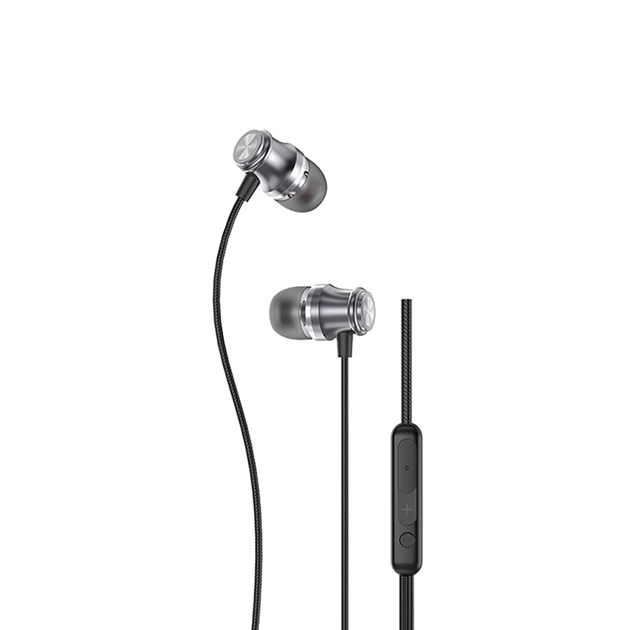 Tai nghe có dây FOOMEE QA46 - Màu Thạch Anh - Âm Thanh HiFi Đầu Cắm 3.5mm - Hàng chính hãng