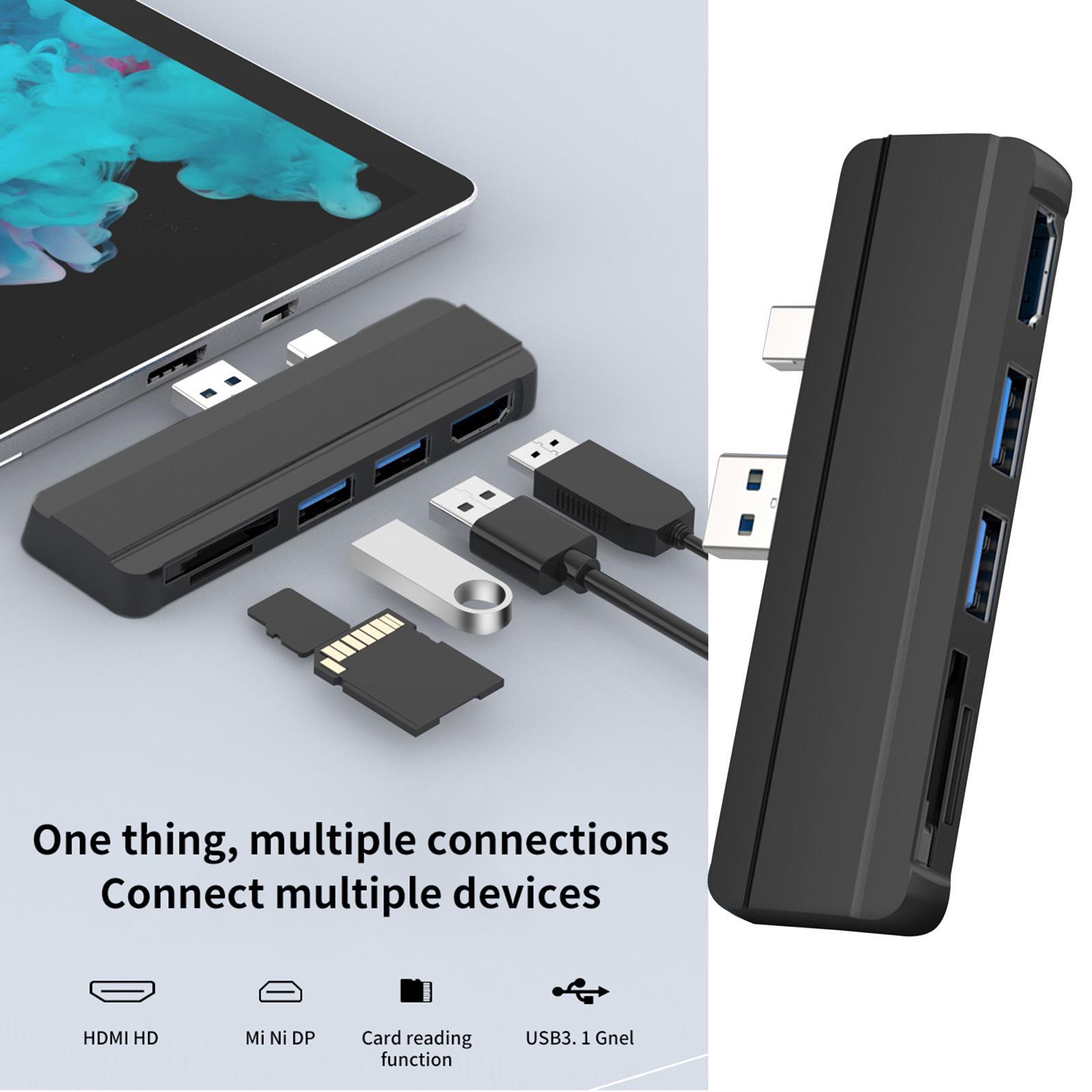 USB Hub Connector USB .0 Adapter Expansion for Surface  Adapter