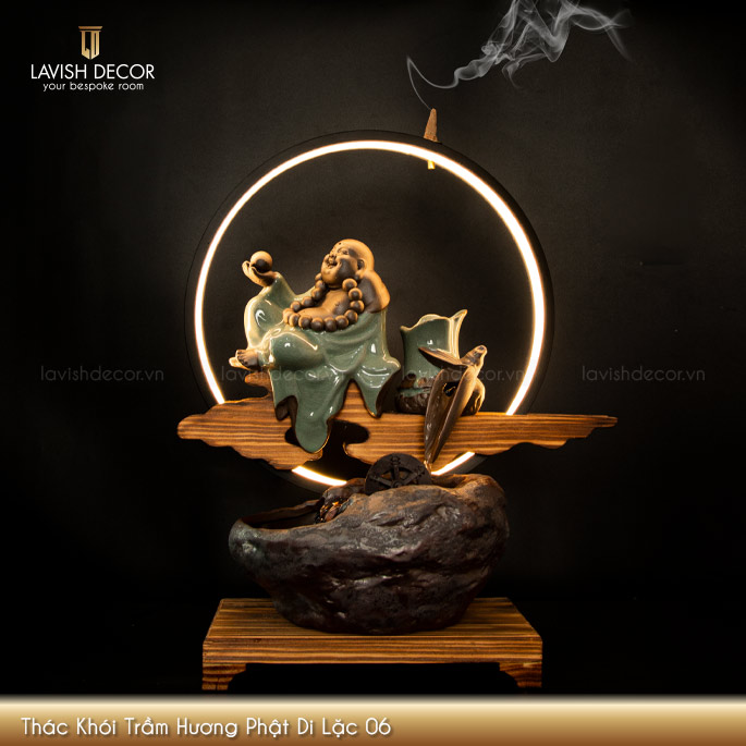 Thác Khói Trầm Hương Phật Di Lặc 06