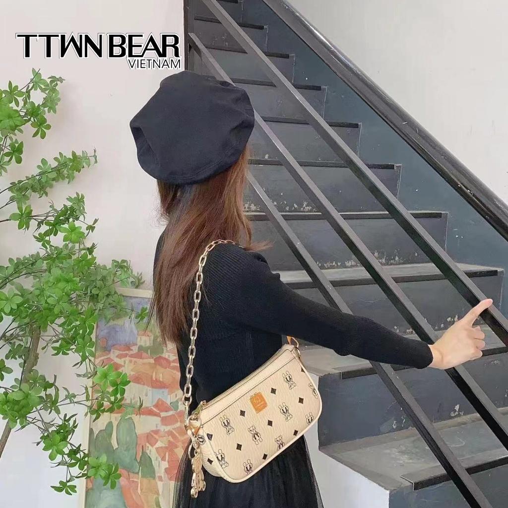 Túi xách nữ cầm tay, đeo chéo, da cao cấp thời trang TTWN BEAR TN2608