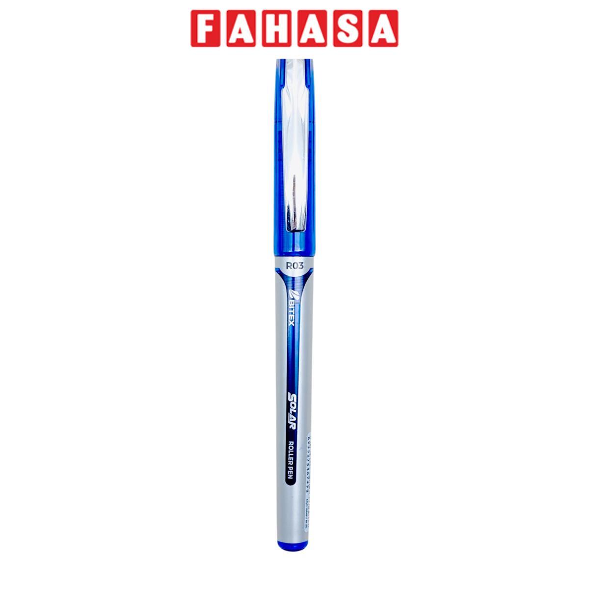 Bút Lông Bi Solar 0.5 mm - Bitex R03 - Mực Xanh