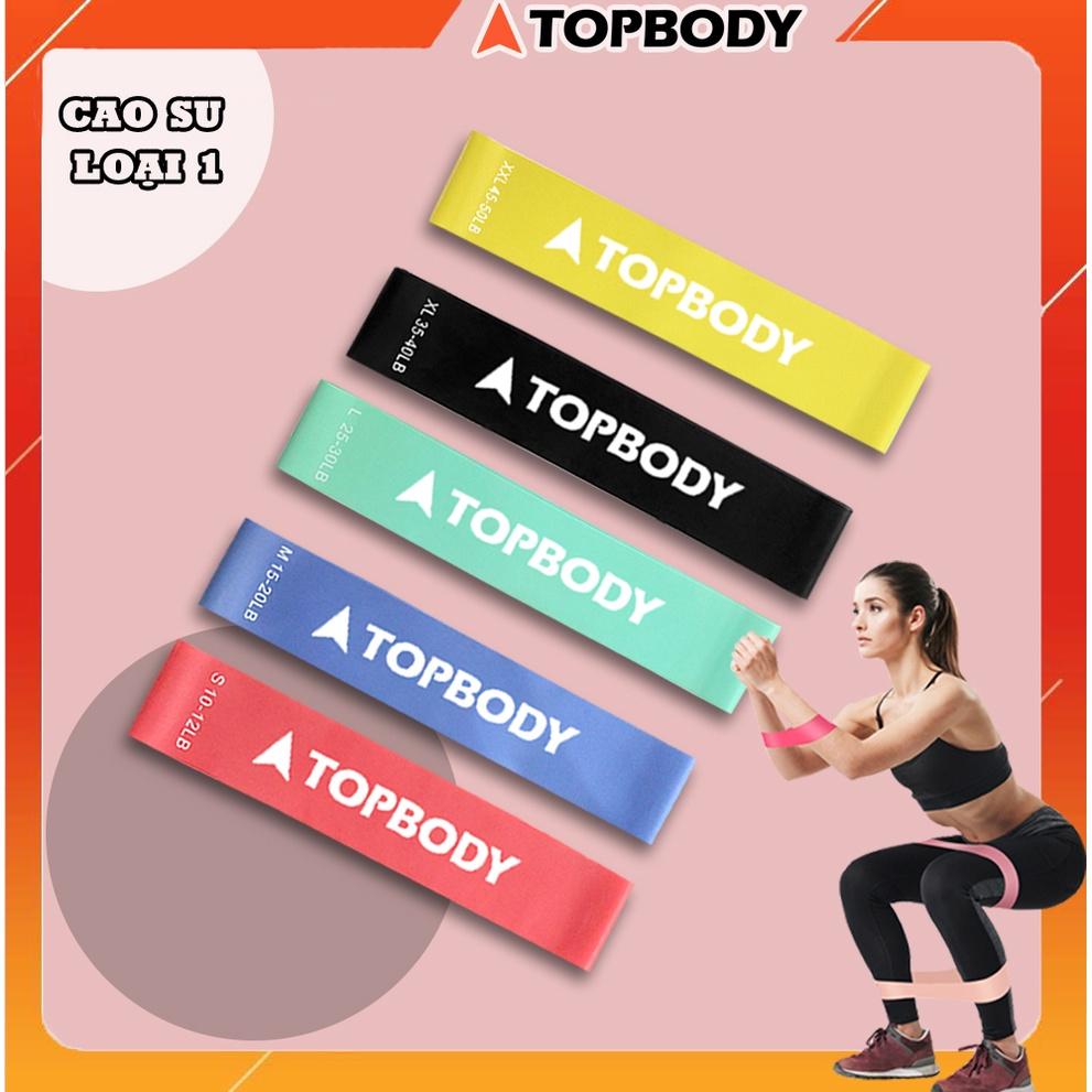 Dây kháng lực tập gym, dây miniband tập mông đùi TOPBODY