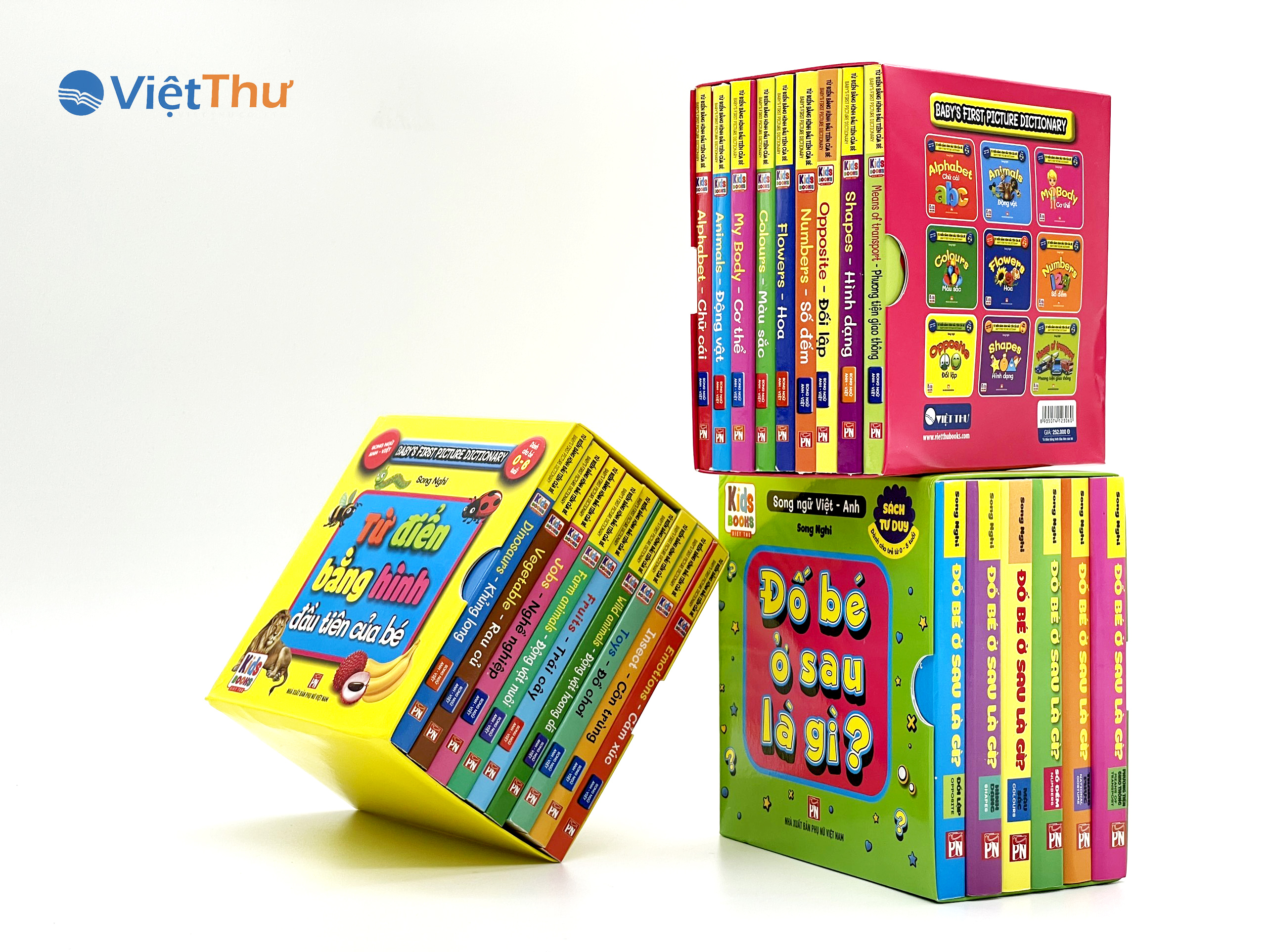 Bách Khoa Tri Thức Bằng Hình - Combo 3 Bộ Từ Điển Bằng Hình Đầu Tiên Của Bé ,Đố Bé ở Sau Là Gì