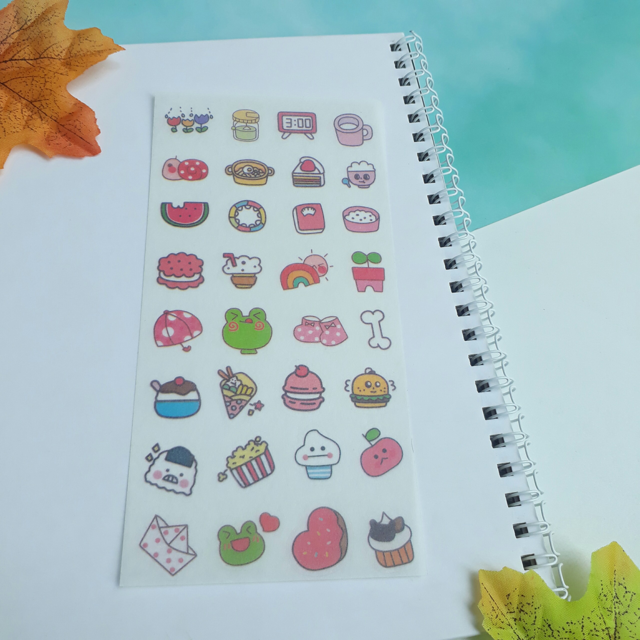 Bộ 6 Miếng Sticker Đồ Vật Đáng Yêu