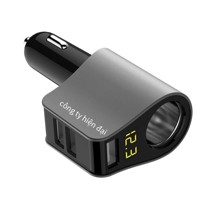 Bộ sạc xe hơi tốt nhất bộ sạc xe hơi sạc nhanh USB kép điện thoại di động trên xe hơi sạc nhanh bật lửa một kéo hai bộ sạc qc3.0