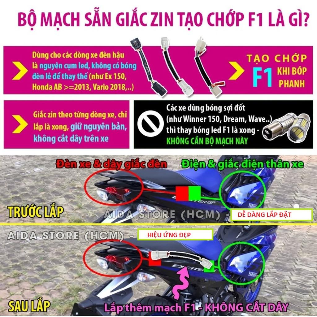 Mạch tạo chớp stop F1 cho Winner x - Ex 150 sẵn giắc cắm không cần độ chế loại tốt