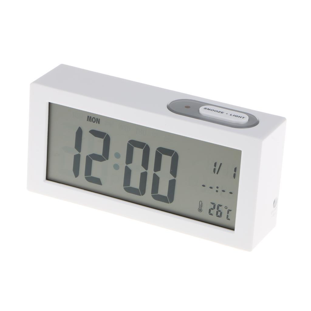 Digital Alarm LED Clock Light Control Backlight Time Snooze