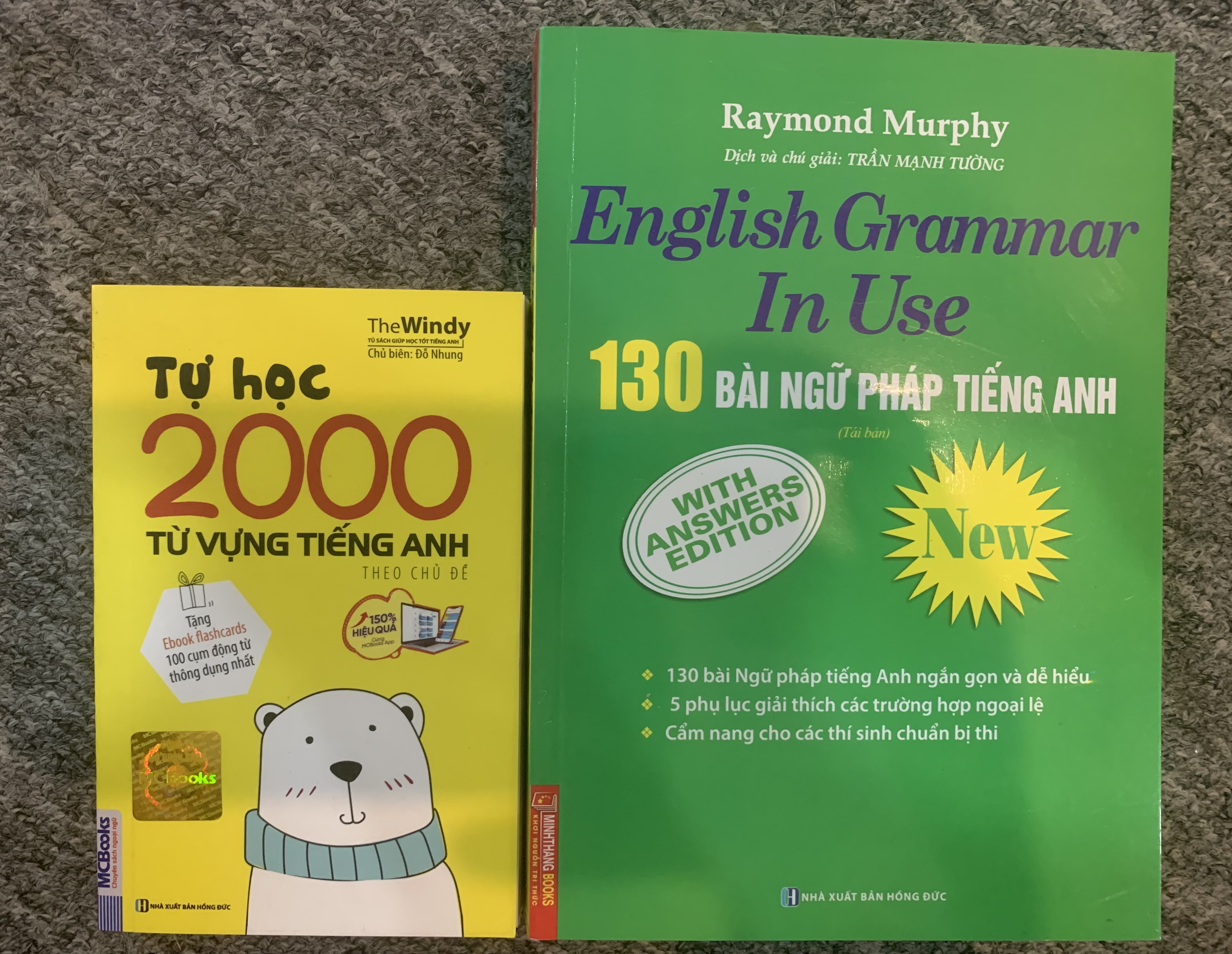 COMBO 130 BÀI NGỮ PHÁP TIẾNG ANH - ENGLISH GRAMMAR IN USE + TỰ HỌC 2000 TỪ VỰNG TIẾNG ANH THEO CHỦ ĐỀ (2 QUYỂN)