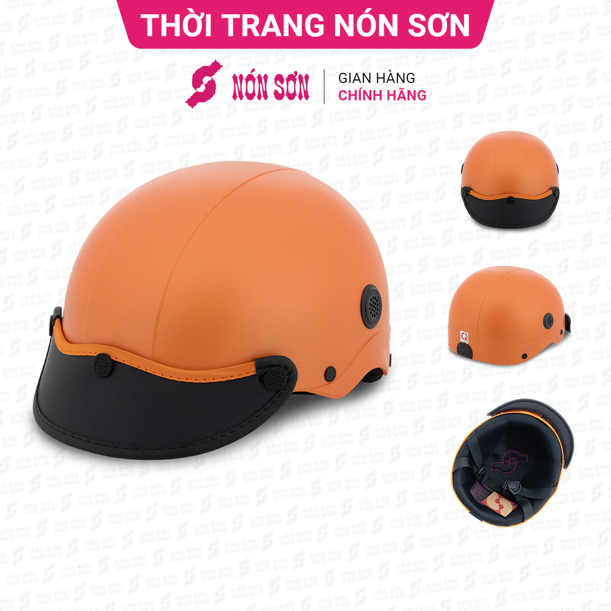 ƯU ĐÃI - Mũ bảo hiểm lỗ thông gió NÓN SƠN chính hãng ATG-CM288