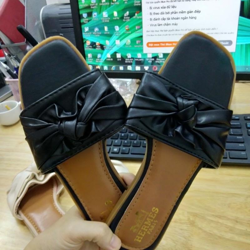 Dép lê nơ D10 đơn giản thanh lịch