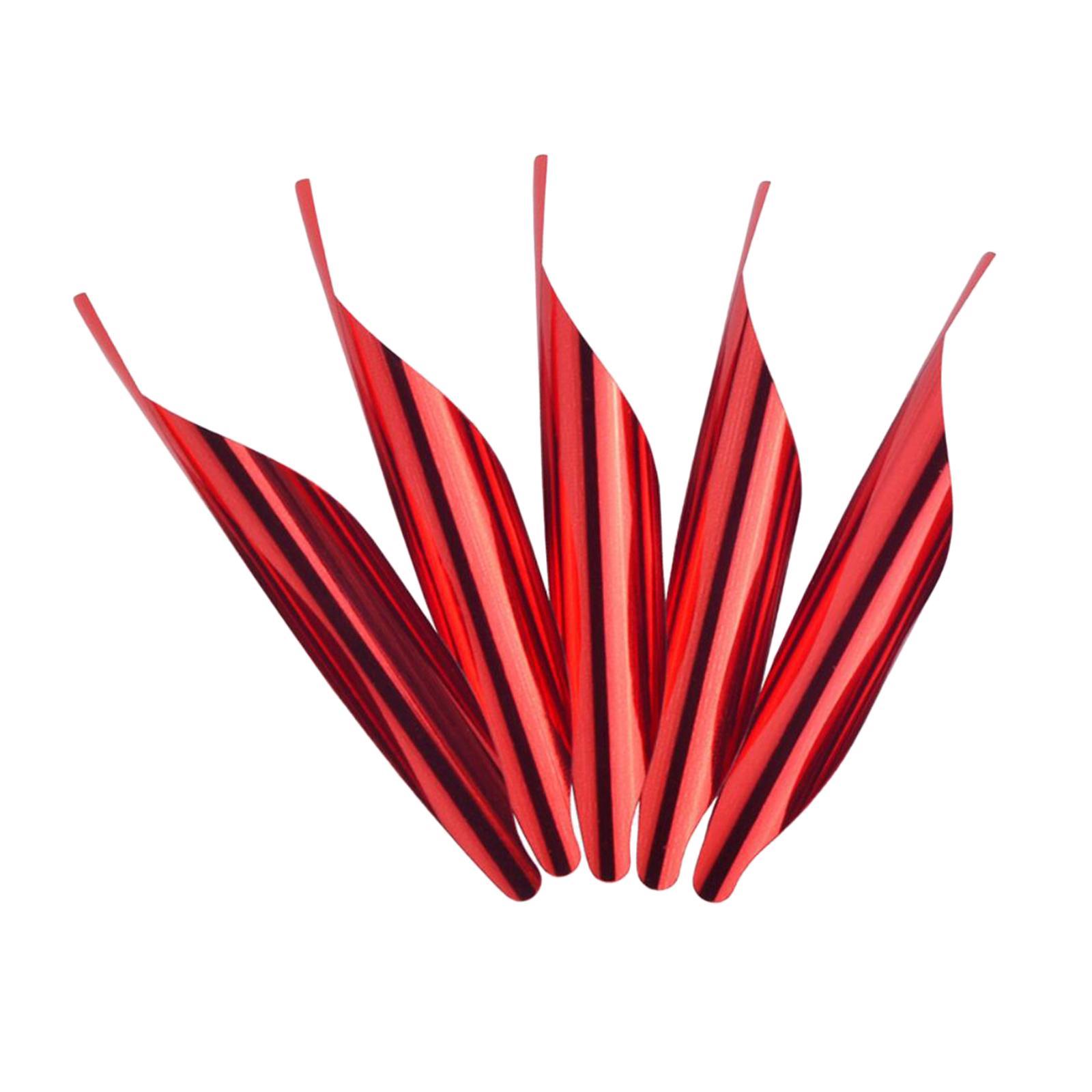 50pcs Plastic 1.8'' Bow Arrow Fletch Durable Archery Fletching Fletcher DIY End Fin Fletches Spin Vanes Right Wing Spiral Feather Ends