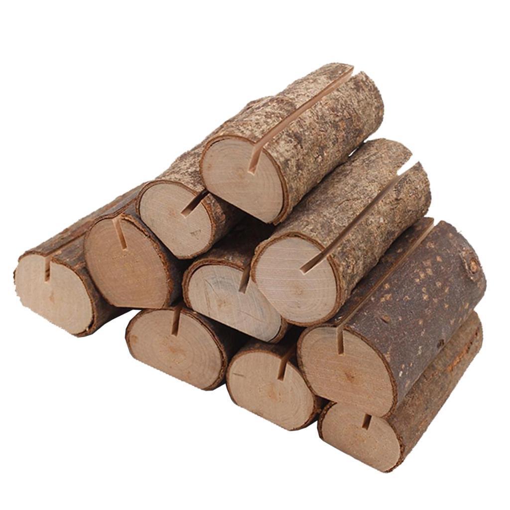 20x Wooden Table Number Holders Wooden Place Card Holder Wedding Card Holder