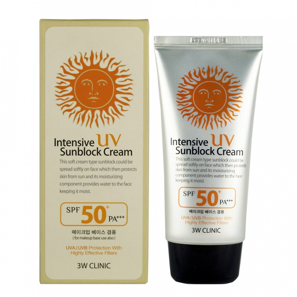 Kem chống nắng 3W Clinic UV Sunblock Cream SPF 50+ PA+++ 70 ml