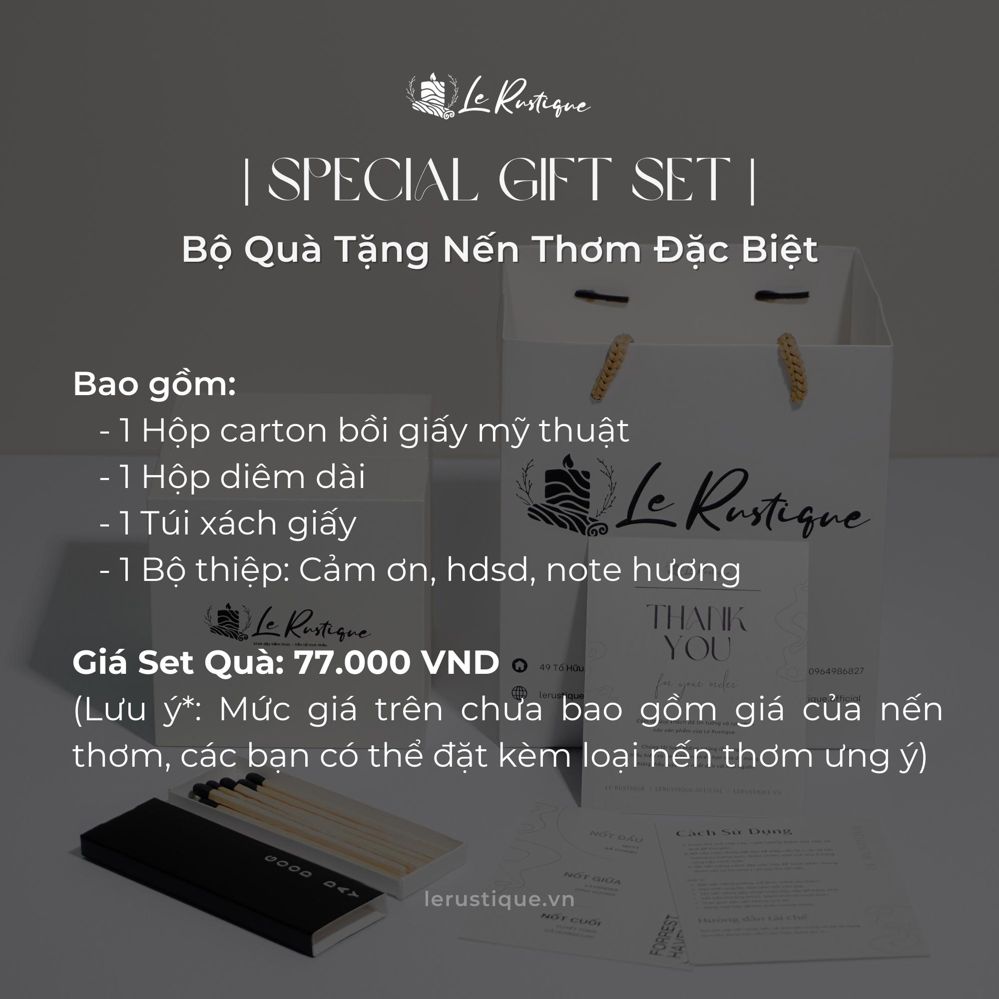 Set Quà Tặng Nến Thơm Le Rustique Phiên Bản Hộp Giấy Đặc Biệt Cho Bạn Bè/ Người Thân/ Người Yêu - Le Rustique's Special Gift Set