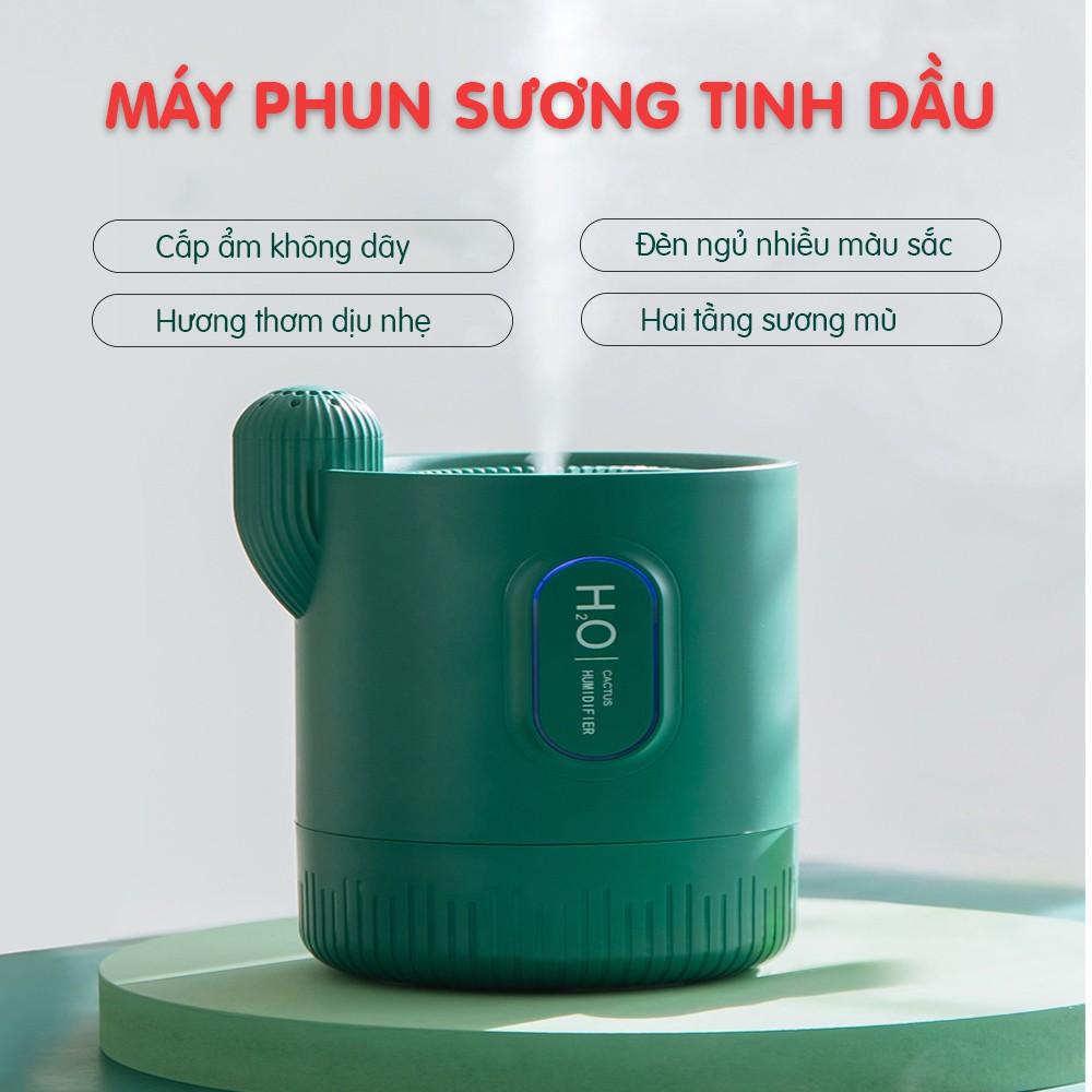 Máy xông tinh dầu khuếch tán hương thơm PIN SẠC – Máy phun sương tạo ẩm