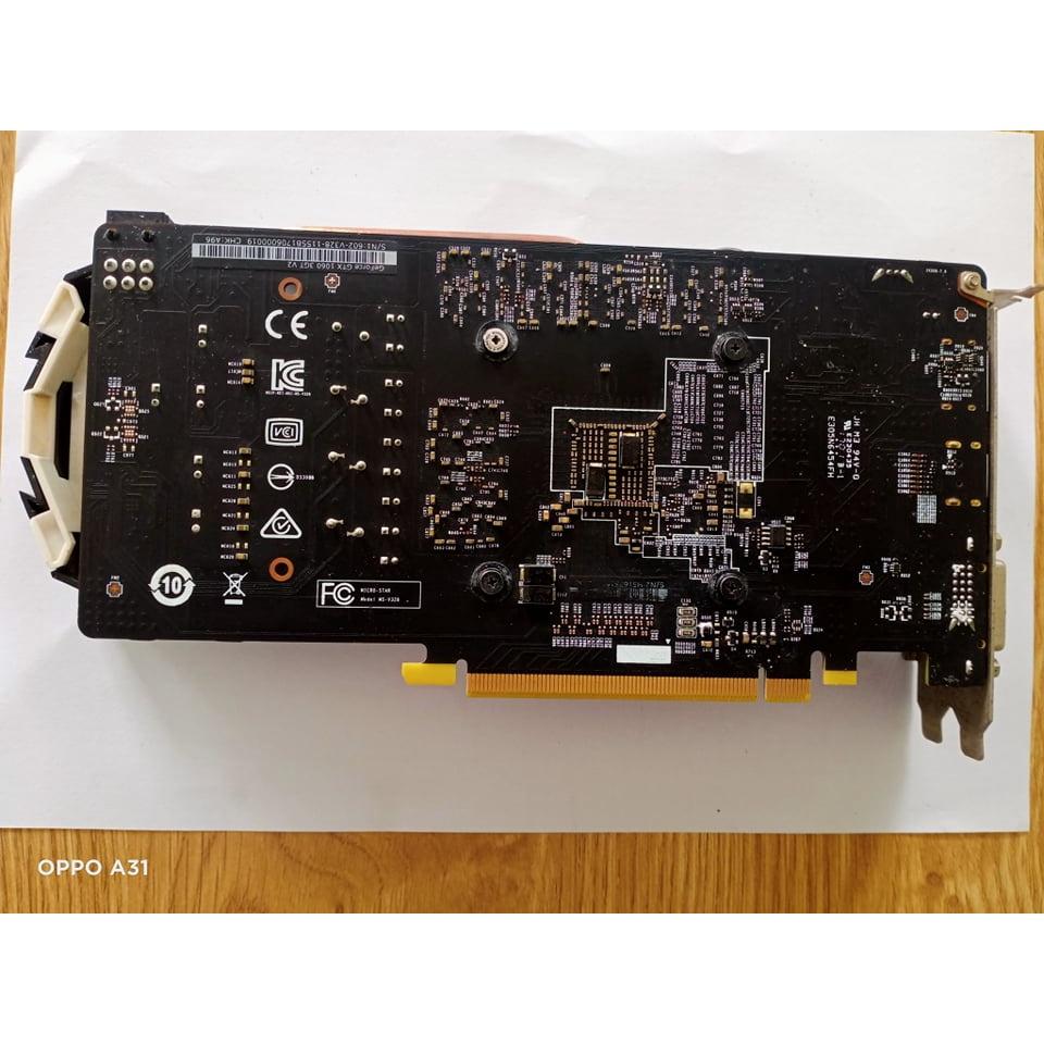 VGA - Card màn hình MSI GTX 1060 3GT OC (NVIDIA Geforce/ 3Gb/ DDR5/ 192Bit) , giá rẻ, bảo hành 2 tháng