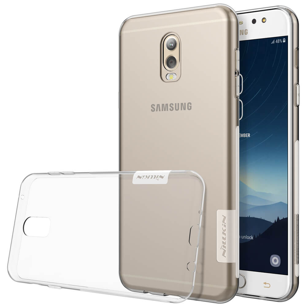 Ốp lưng cho Samsung Galaxy J7+ Plus dẻo trong suốt chính hãng Nillkin Nature - Hàng chính hãng