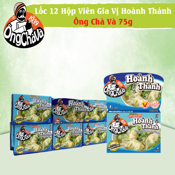 Lôc 12 Hộp Viên Gia Vị Hoành Thánh Ông Chà Và 75g