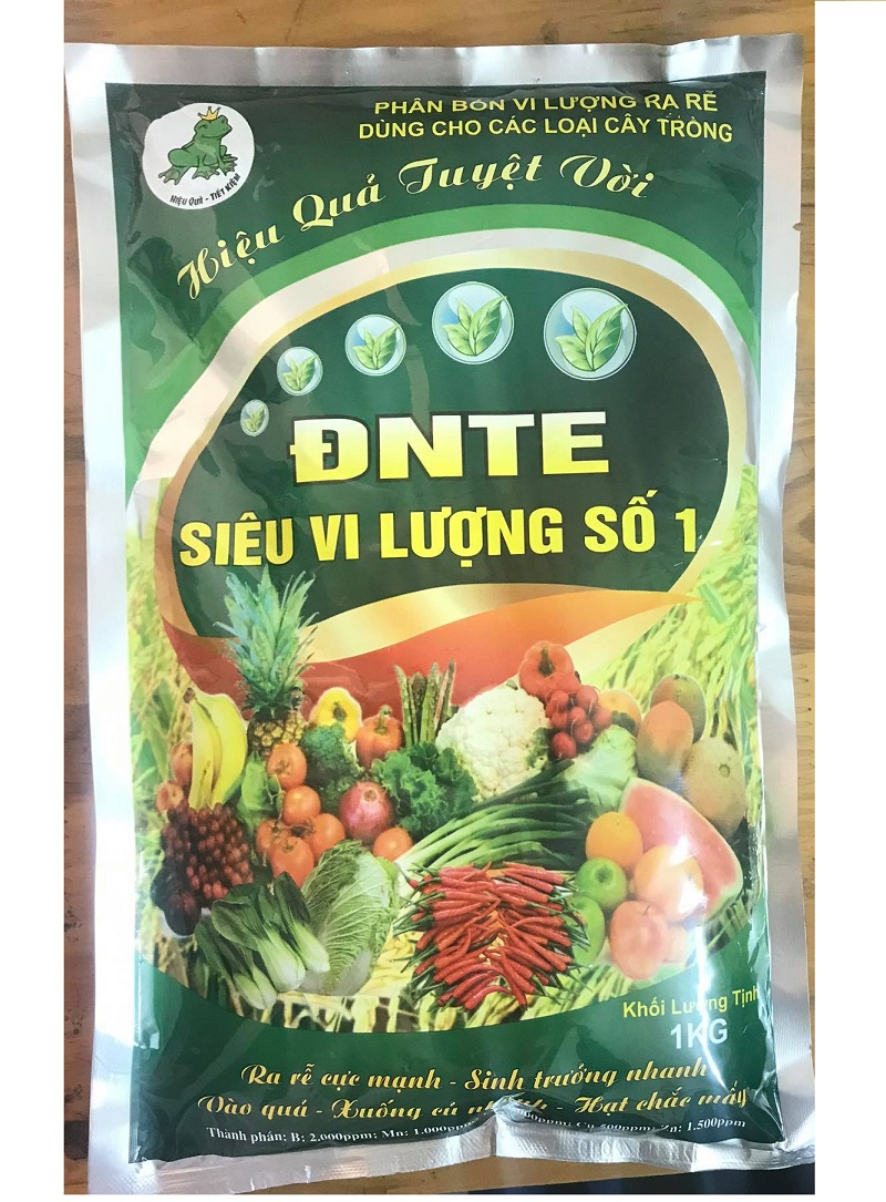 ĐNTE Siêu Vi Lượng Số 1-Phân Bón Vi Lượng Ra Rễ Dùng Cho Các Loại Cây Trồng, Siêu Ra Rễ Cực Mạnh - Sinh Trưởng Nhanh, Vào Quả - Xuống Củ Nhanh - Hạt Chắc Mẩy, Khối Lượng 1Kg,