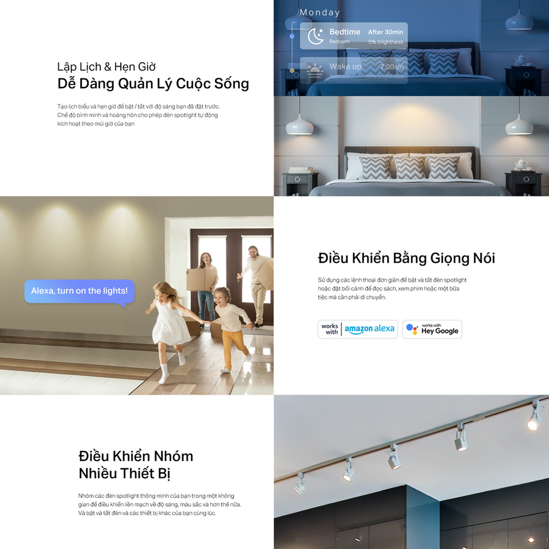 Bóng Đèn Spotlight TP-Link Tapo L610 / L630 WiFi Thông Minh Điều Chỉnh Độ Sáng