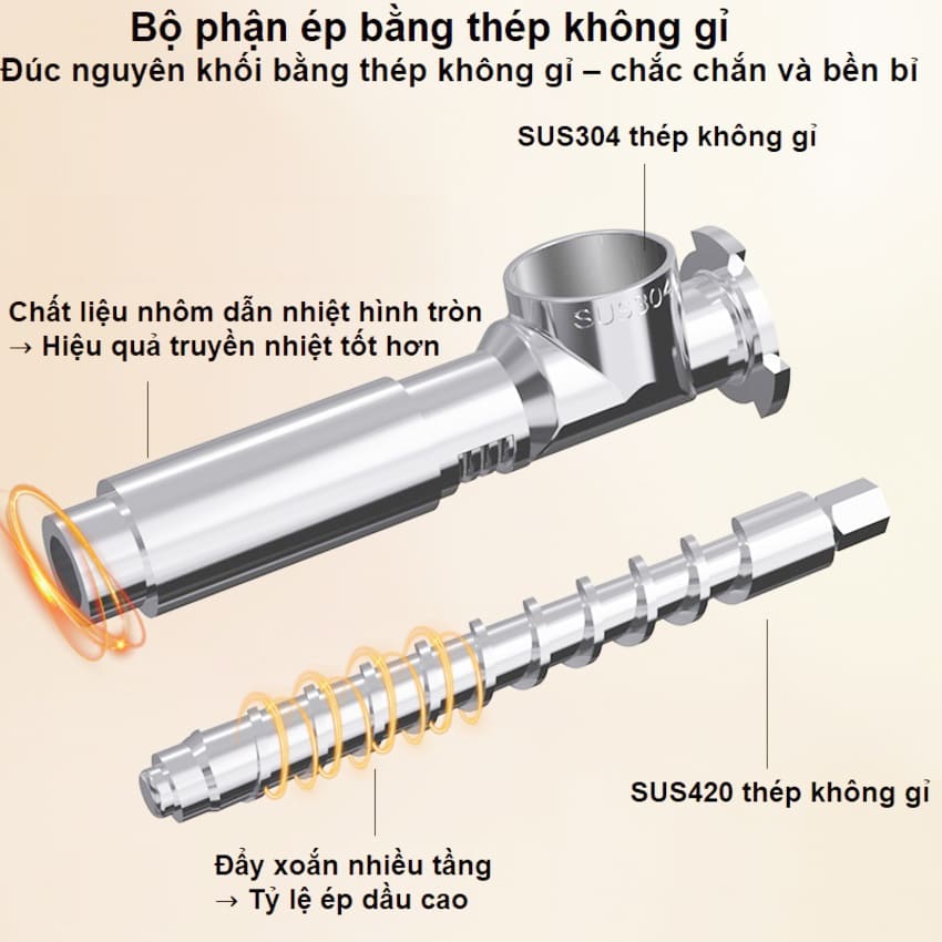 Máy ép dầu ăn thực vật dùng trong gia đình thương hiệu Mỹ cao cấp Septree X6 - Công suất 1150W - Hàng chính hãng (BH 1 NĂM)