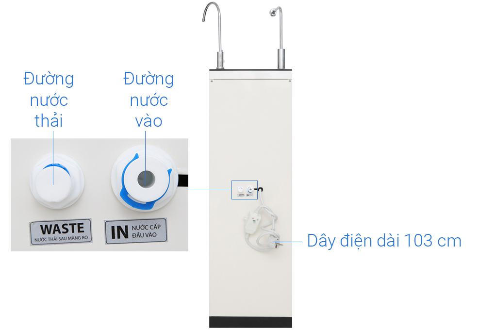 Máy lọc nước nóng nguội RO Karofi O-H128/H 8 lõi - Hàng chính hãng - Giao toàn quốc