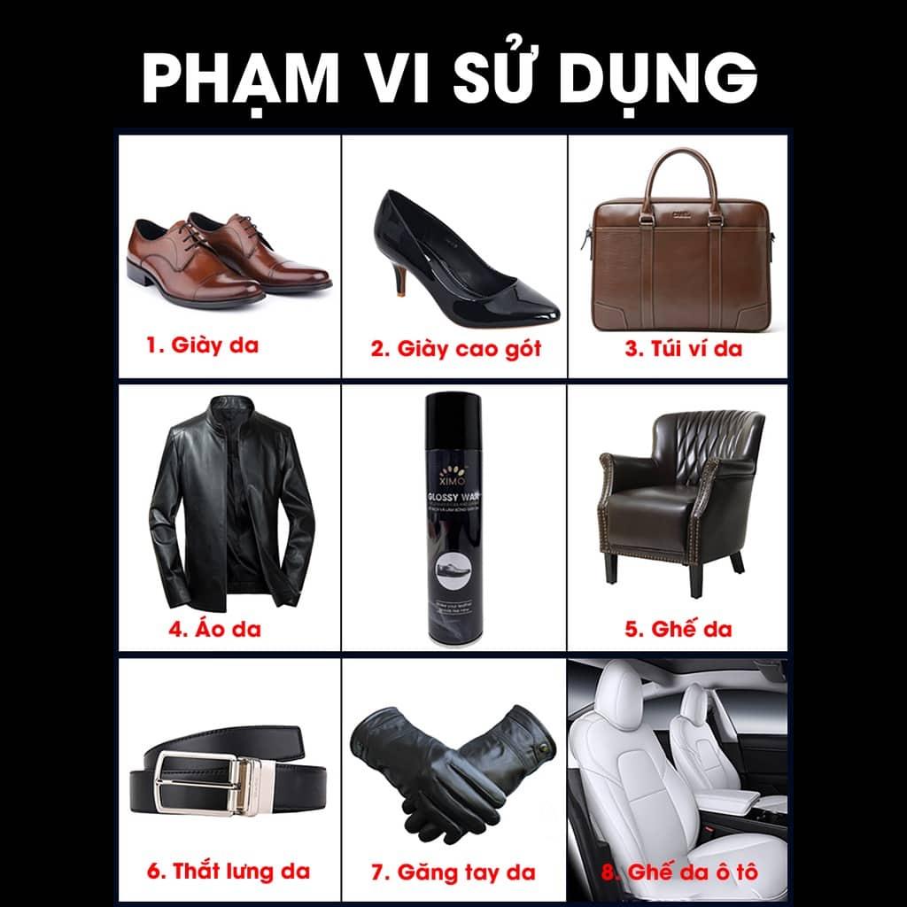Chai Làm Bóng Giày Đồ Da, Túi Ví, Áo, Ghế Da Giúp Vệ Sinh, Dưỡng Ẩm Chống Mốc HKD49