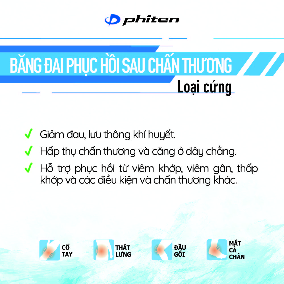 Đai Bảo Vệ Gối Phiten Supporter Knee Hard Type (Loại Cứng)-AP164003/AP164004/AP164005