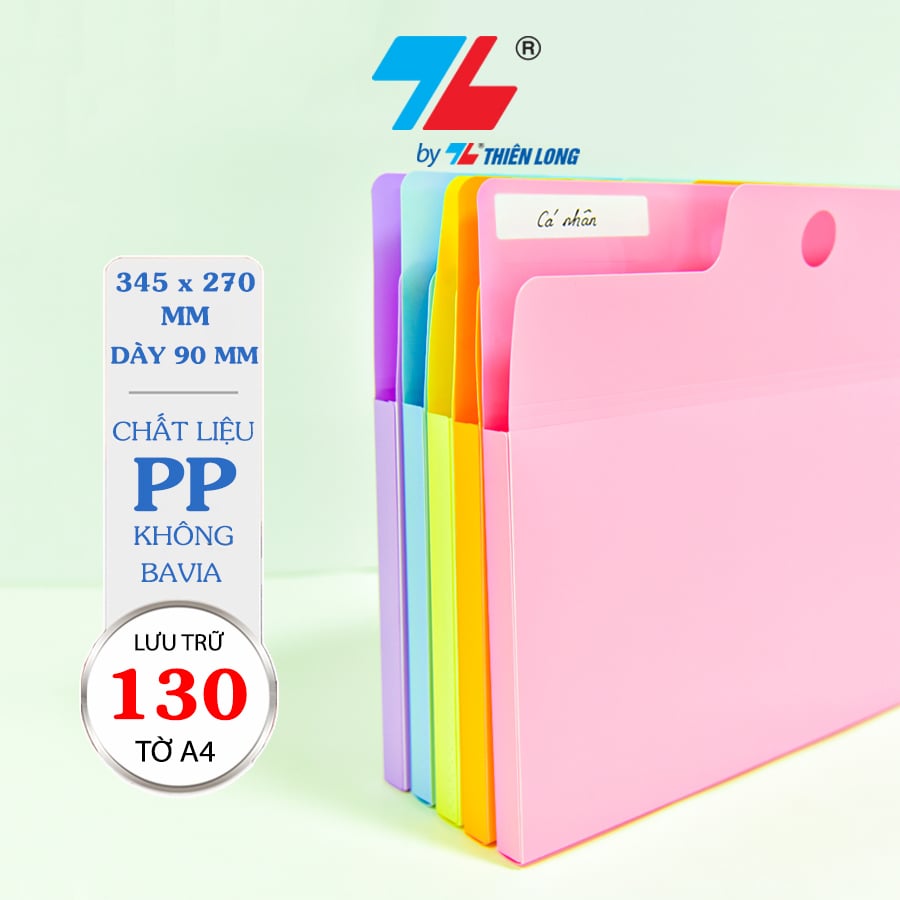 Bìa 5 ngăn hồ sơ gia đình lưu 130 tờ A4 Thiên Long DF-001