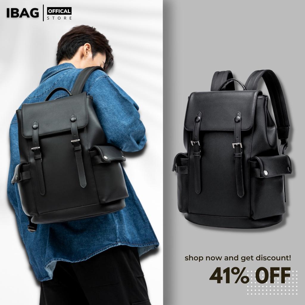 Balo da thời trang nam nữ da PU cao cấp chống thấm nước cặp đi học đi chơi ulzzang balo đựng laptop 15.6 inh -