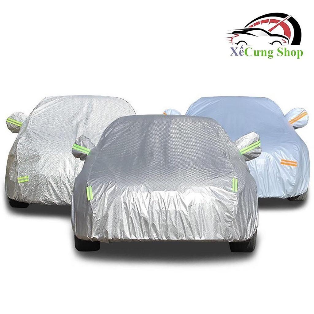Bạt phủ xe ô tô cao cấp, cho xe ôtô 4 chỗ đến 5 chỗ, phản quang,chống nóng, chống nước, có khóa kéo cánh cửa