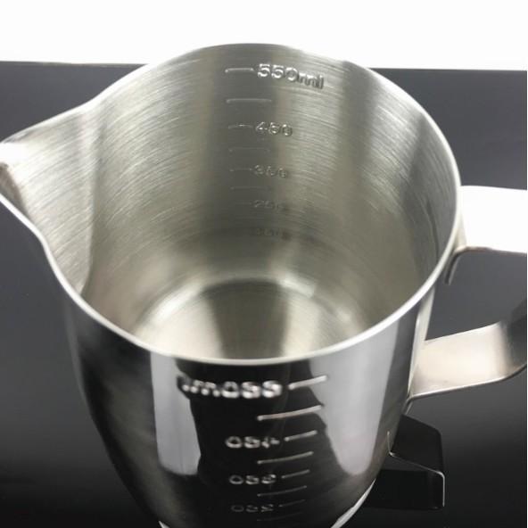 Ca đánh sữa inox (có vạch chia) 350ml (100% inox 304