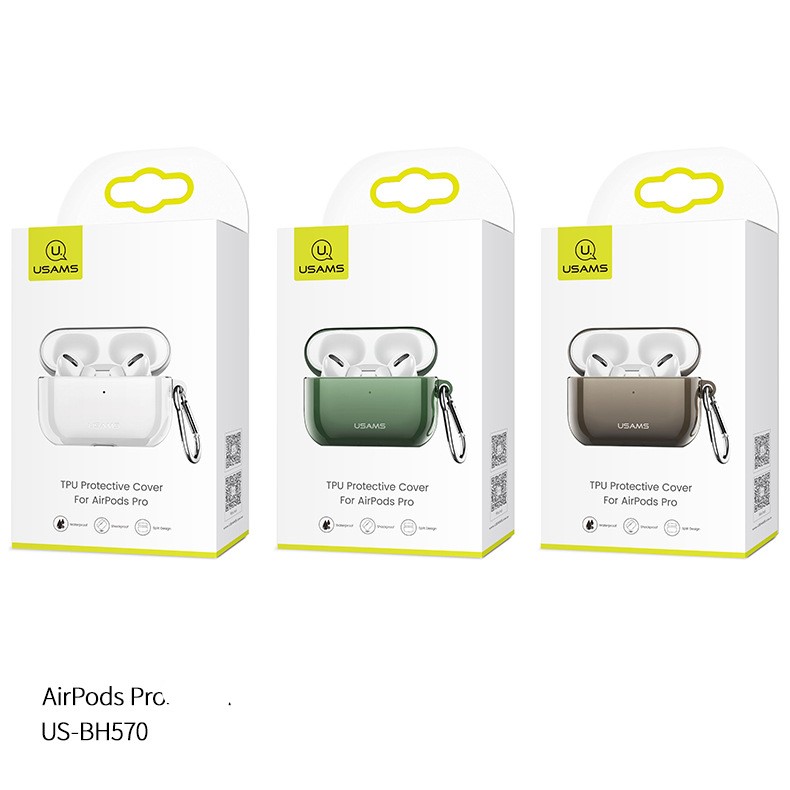 Airpods Pro Case Ốp Bảo Vệ PC Cho Airpods Pro Hiệu Usam_ Hàng Nhập Khẩu