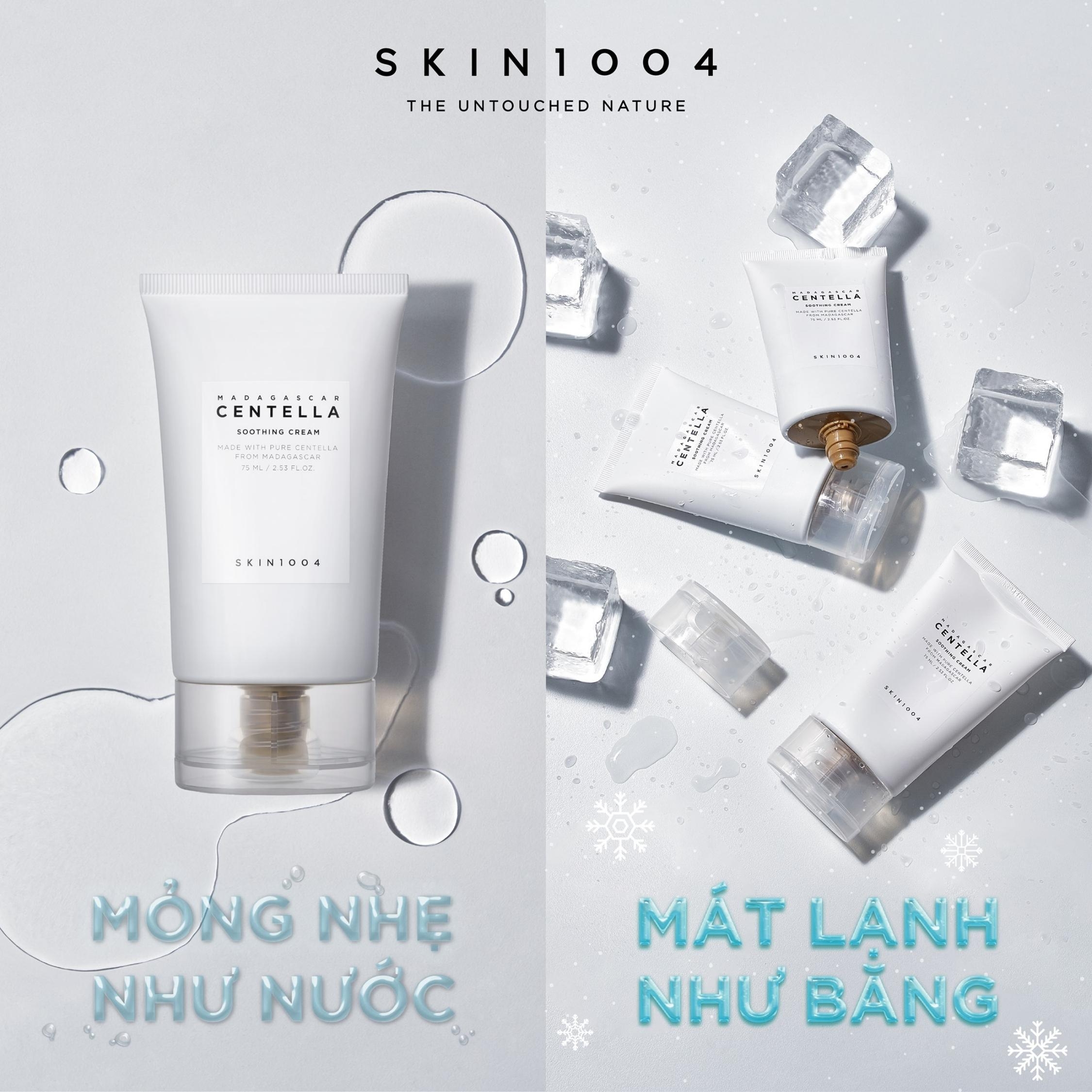 Kem Dưỡng Ẩm Centella Skin1004 Soothing Cream Dưỡng Da Mặt Madagascar Chiết Xuất Rau Má 75ml