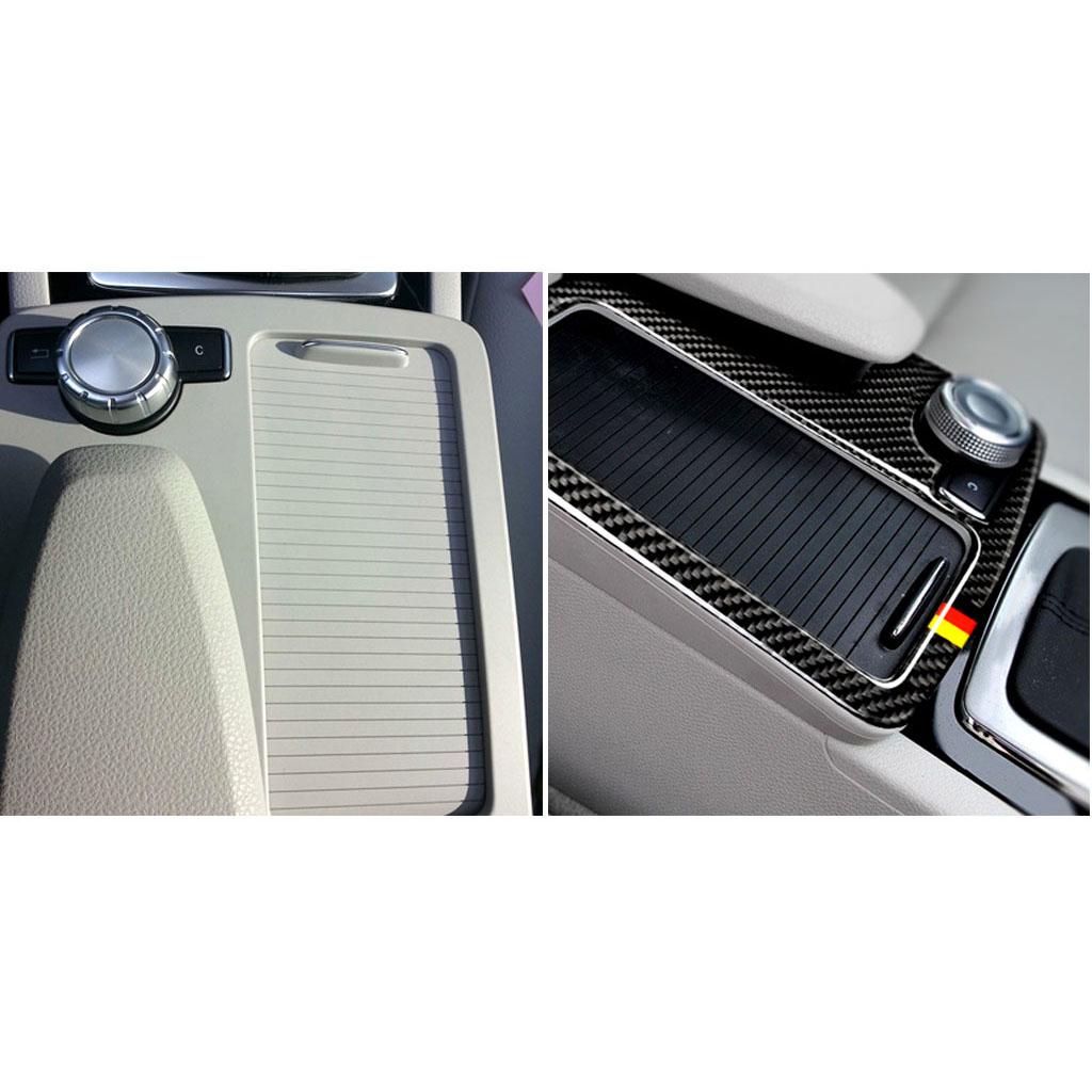 Carbon Fiber Gear Shifter Panel Cover for Mercedes W204