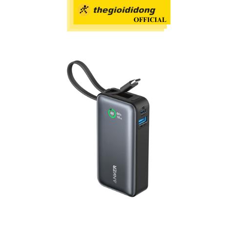 Pin sạc dự phòng 10000mAh Type C PD QC 3.0 30W Anker Nano A1259 kèm cáp Type C - Hàng Chính Hãng