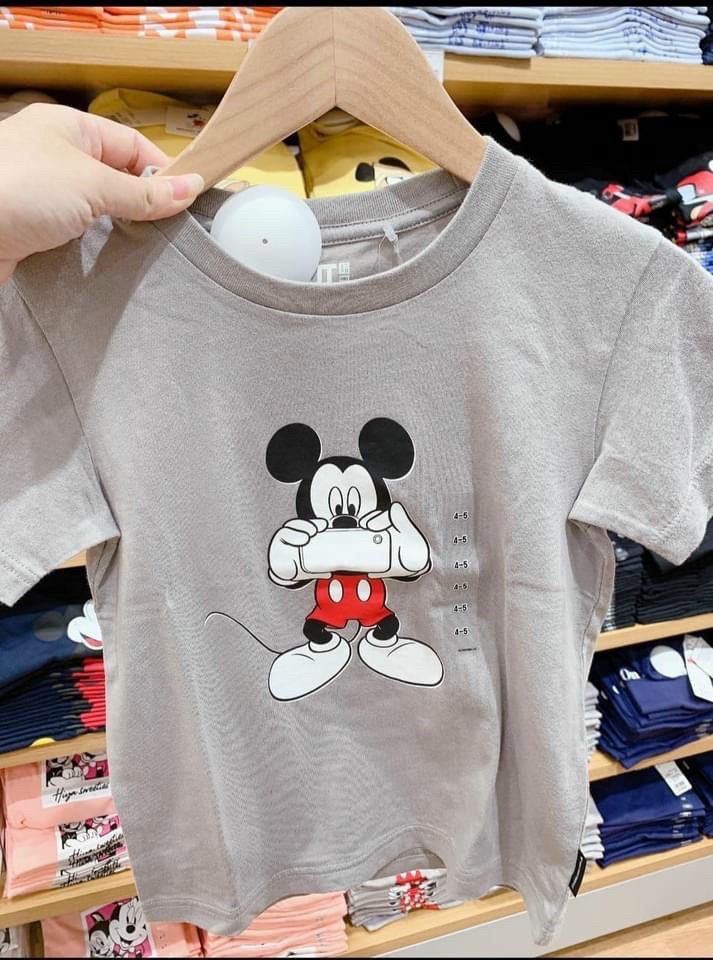 SET 3 ÁO THUN COTTON CỘC TAY MICKEY BÉ GÁI CHẤT MỀM THOÁNG MÁT