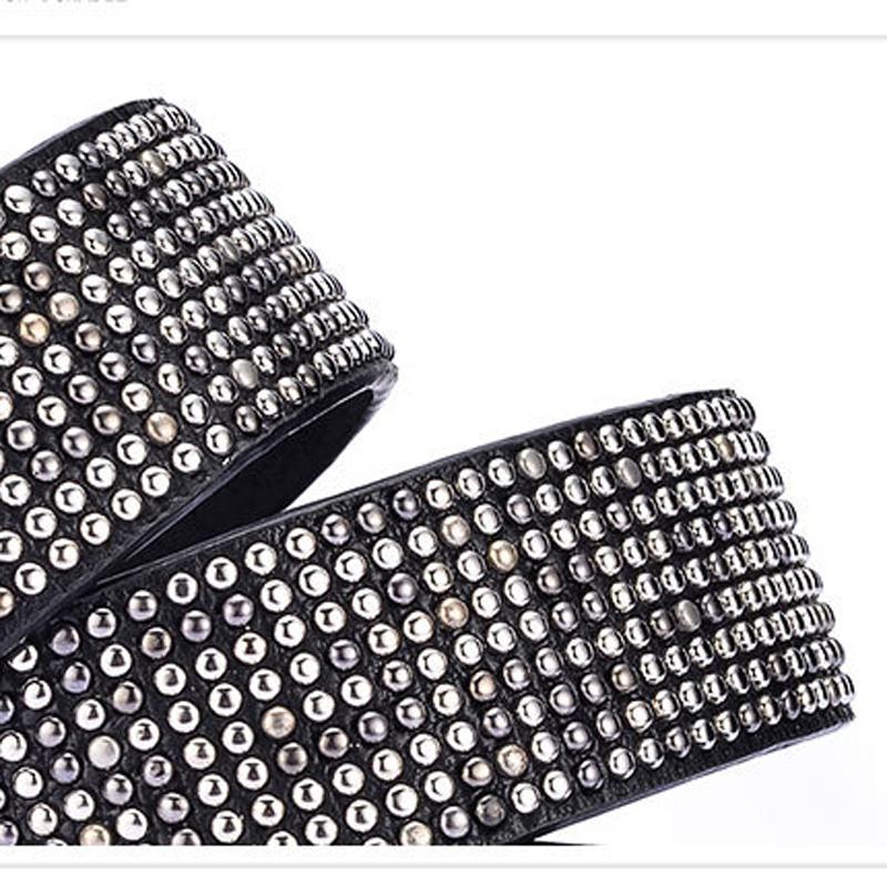 Đinh Tán Thắt Lưng Thời Trang Nữ Đính Thắt Lưng Nữ Cao Cấp Da PU Đá Nữ Dây Đeo Hông Hợp Đai Quần Jean