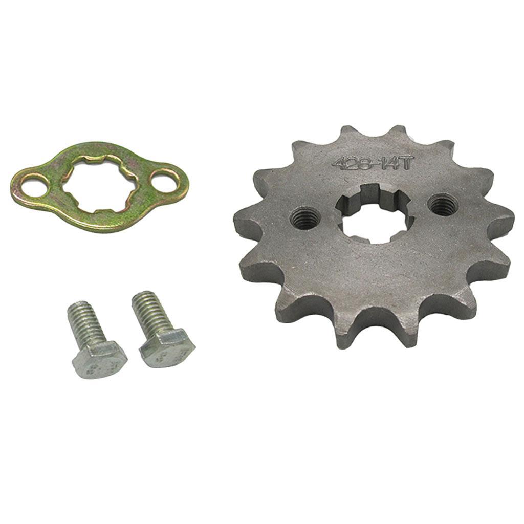 14T  17mm Front Sprocket Cog 428 Chain for 50 70 90 110 125 150CC ATV