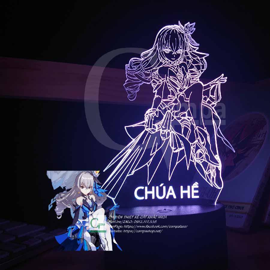 Đèn Ngủ Honkai Impact 3 Bronya Zaychik Type 01 GHKI0501 16 MÀU TUỲ CHỈNH