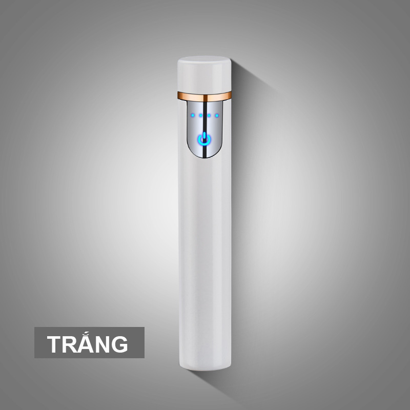 Bật Lửa Cảm Ứng Vân Tay Hình Trụ Bóng Trơn ZC113 Fullbox – Sạc Điện