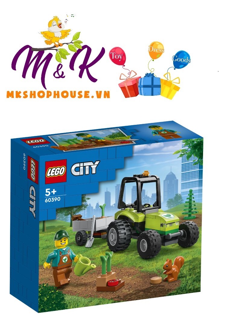 LEGO City 60390 Máy Kéo Trồng Cây Công Viên