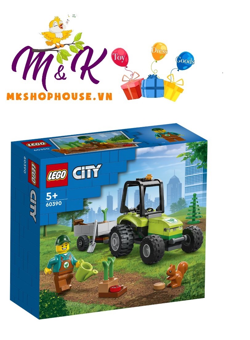 LEGO City 60390 Máy Kéo Trồng Cây Công Viên (86 Chi Tiết)